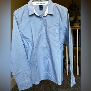 Light blue Polo button down shirt!